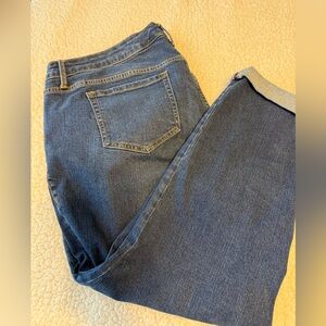 Torrid Blue Boyfriend Straight Leg Jeans